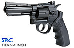 [4吋-戰術黑]-SRC Titan 泰坦 Co2 全金屬左輪手槍 安全仿真彈殼